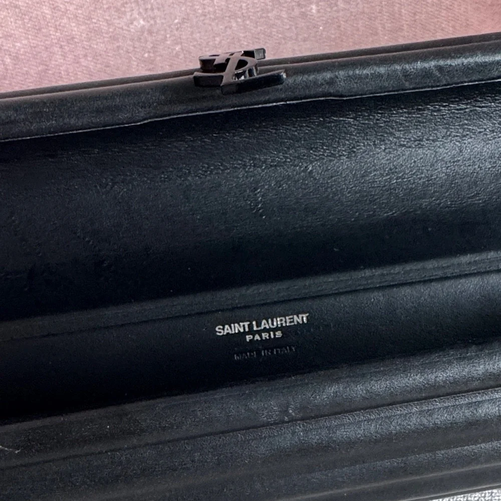 Yves Saint Laurent Black Clutch - Picture 8 of 14